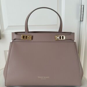 Teddy Blake Handbag Chiara Vitello 11” Beige Handbag